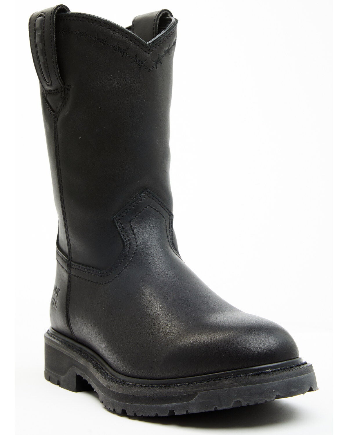 Cody James Men's 11" Uniform Western Work Boots - Soft Toe, Black, hi-res