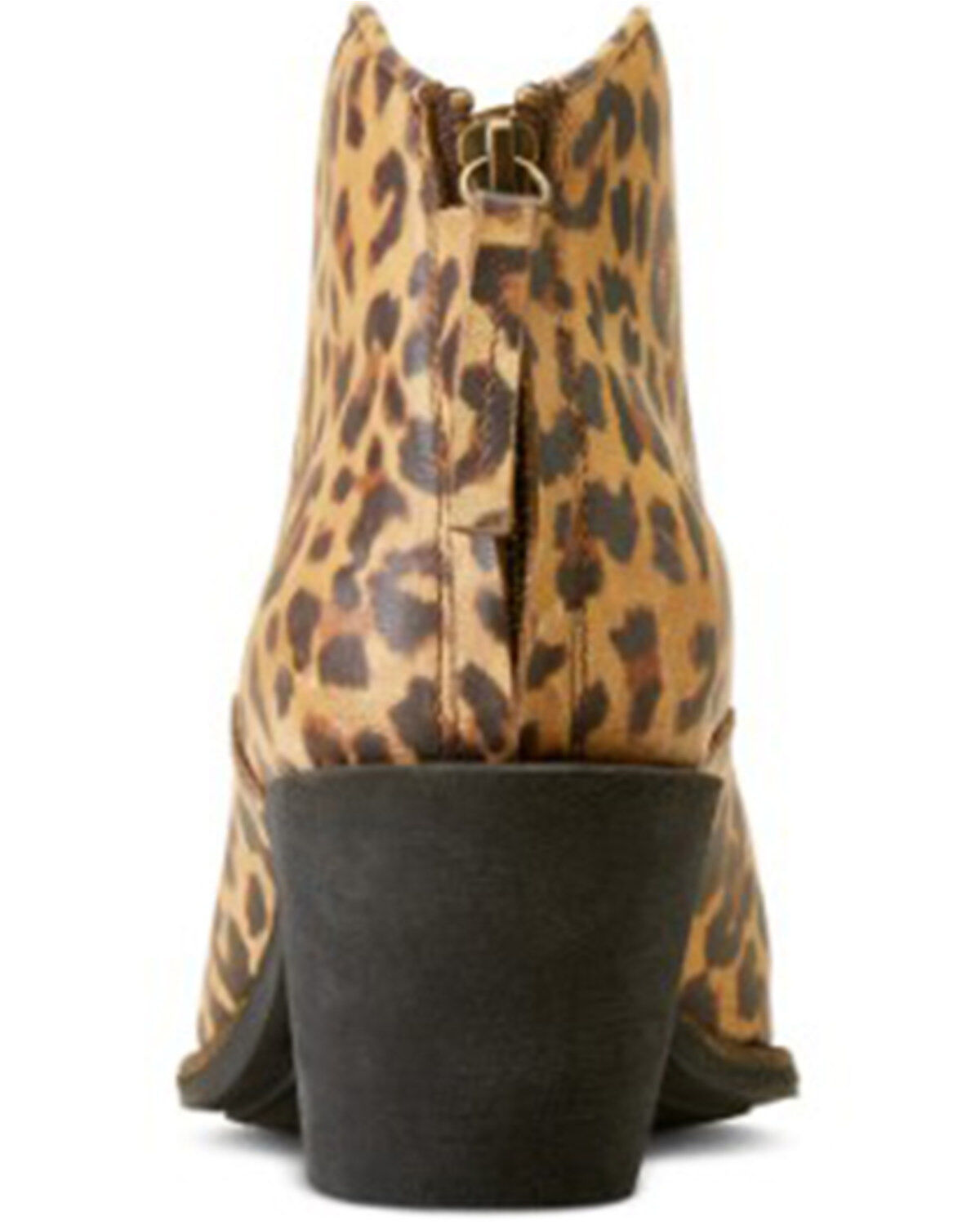 Image #3 - Ariat Women's Layla Distressed Leopard Print Booties - Snip Toe, Brown, hi-res