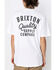 Image #1 - Brixton Men's Logo Short Sleeve Graphic T-Shirt , White, hi-res