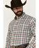 Image #2 - Cinch Men's Plaid Print Long Sleeve Button-Down Western Shirt, Grey, hi-res
