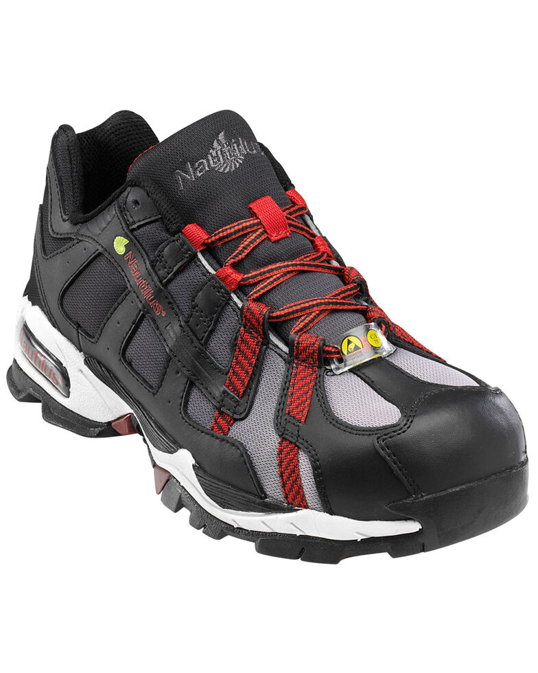 Nautilus Men's Alloy Lite Safety ESD Toe Work Shoes, Black, hi-res