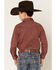 Image #4 - Cody James Boys' NFR Geo Print Long Sleeve Snap Stretch Western Shirt, Burgundy, hi-res