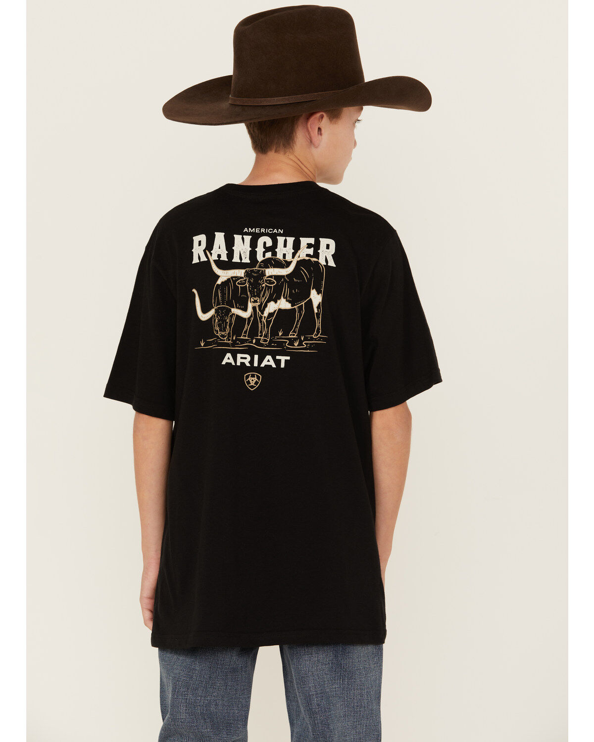 Product Name:  Ariat Boys' American Rancher Short Sleeve Graphic T-Shirt