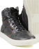 Image #3 - Milwaukee Leather Men's Vintage High-Top Reinforced Street Riding Waterproof Shoes Round Toe - Extended Sizes, Grey, hi-res