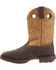 Image #4 - Rebel by Durango Men's Waterproof Steel Toe Western Work Boots, Brown, hi-res