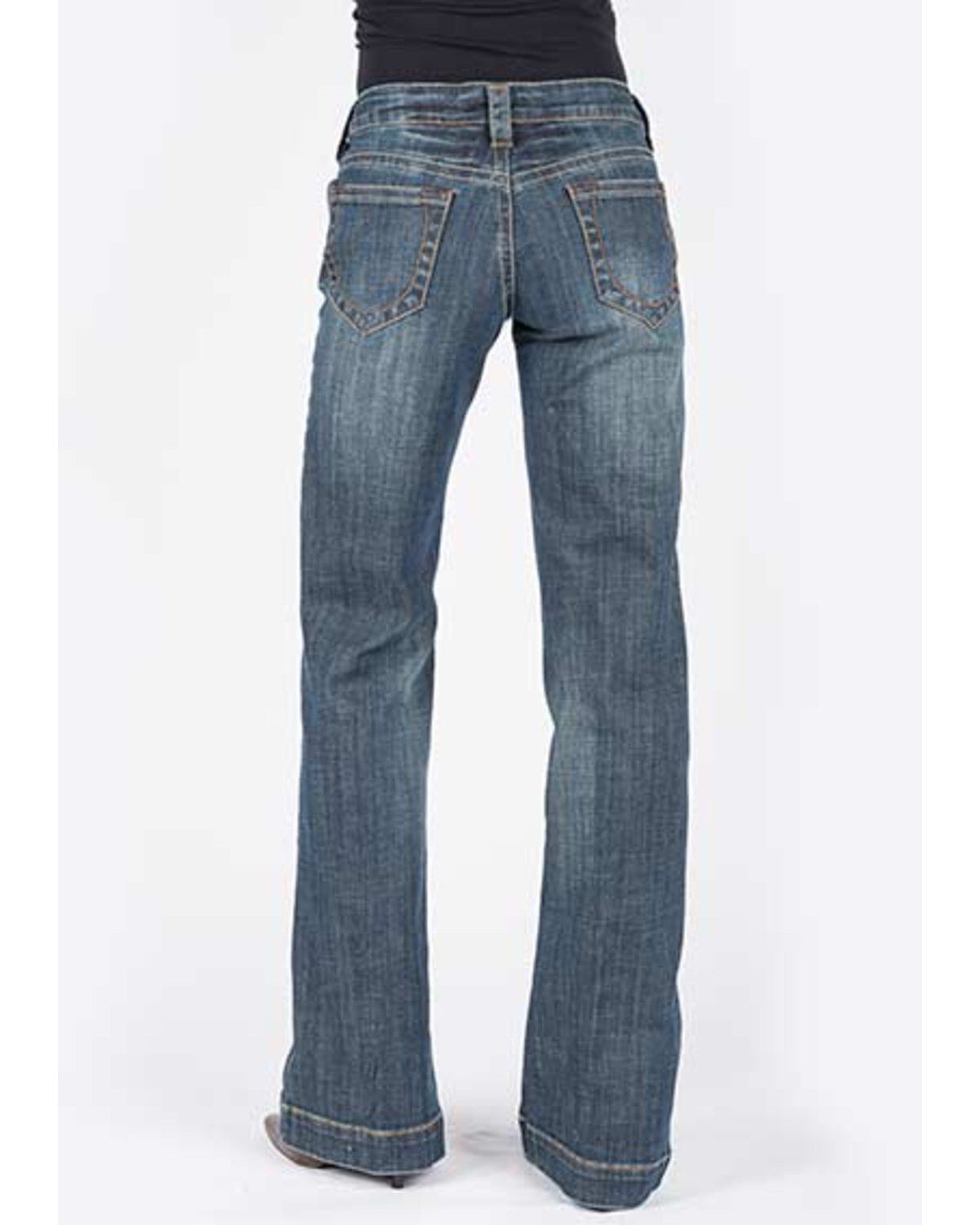 Image #2 - Stetson Women's Medium 214 Trouser Jeans, , hi-res