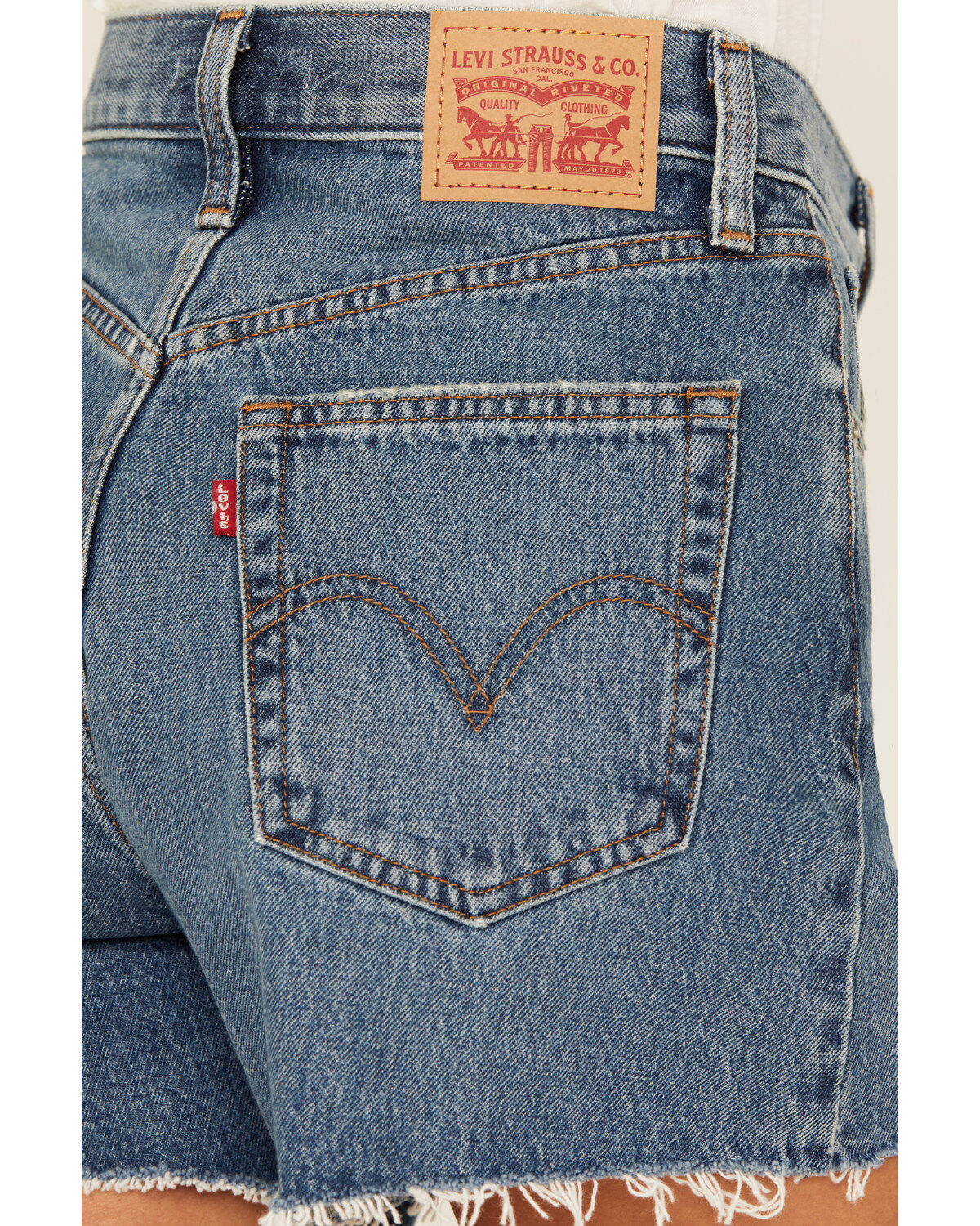 Image #4 - Levi's Women's Medium Wash Call It A Good Day High Waisted Mom Shorts, Medium Wash, hi-res