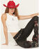 Image #1 - Originality Women's Embroidered Cowboy Boot Tank, White, hi-res