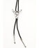 Image #2 - Shyanne Women's Bull Horn Bolo Tie, Silver, hi-res