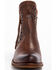 Image #4 - Shyanne Women's Brown Nicki Zipper Booties - Round Toe, , hi-res