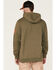 Hawx Men's Primo Logo Graphic Fleece Hooded Work Sweatshirt, Olive, hi-res