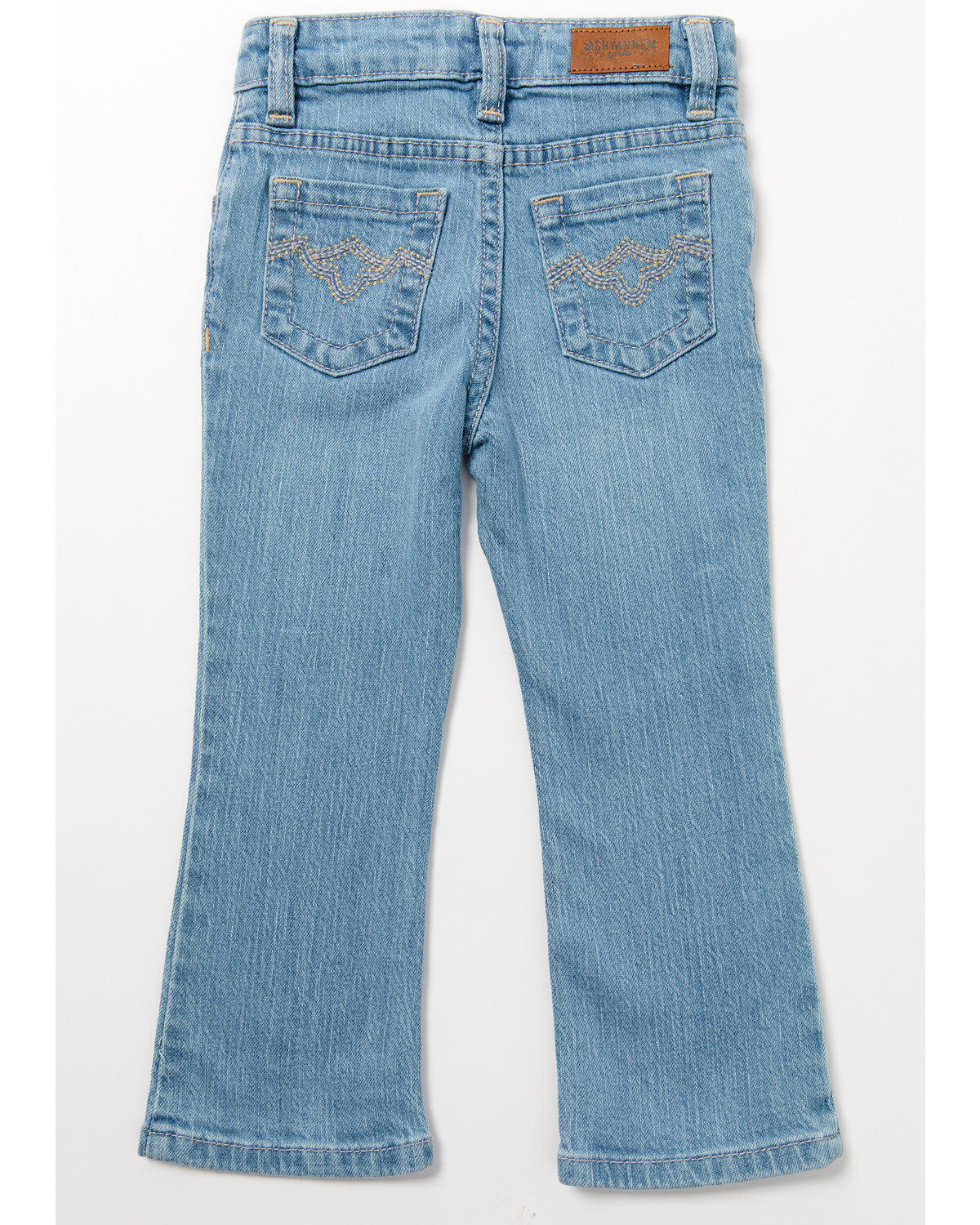 Image #3 - Shyanne Toddler Girls' Light Wash Straight Riding Jeans, Light Wash, hi-res