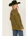 Image #4 - Johnny Was Women's Embroidered Long Sleeve Shirt, Green, hi-res
