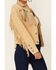 Scully Fringe & Beaded Boar Suede Leather Jacket, Chamois, hi-res