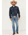 Image #1 - Cinch Men's Ian Medium Wash Slim Boot Stretch Denim Jeans, Indigo, hi-res