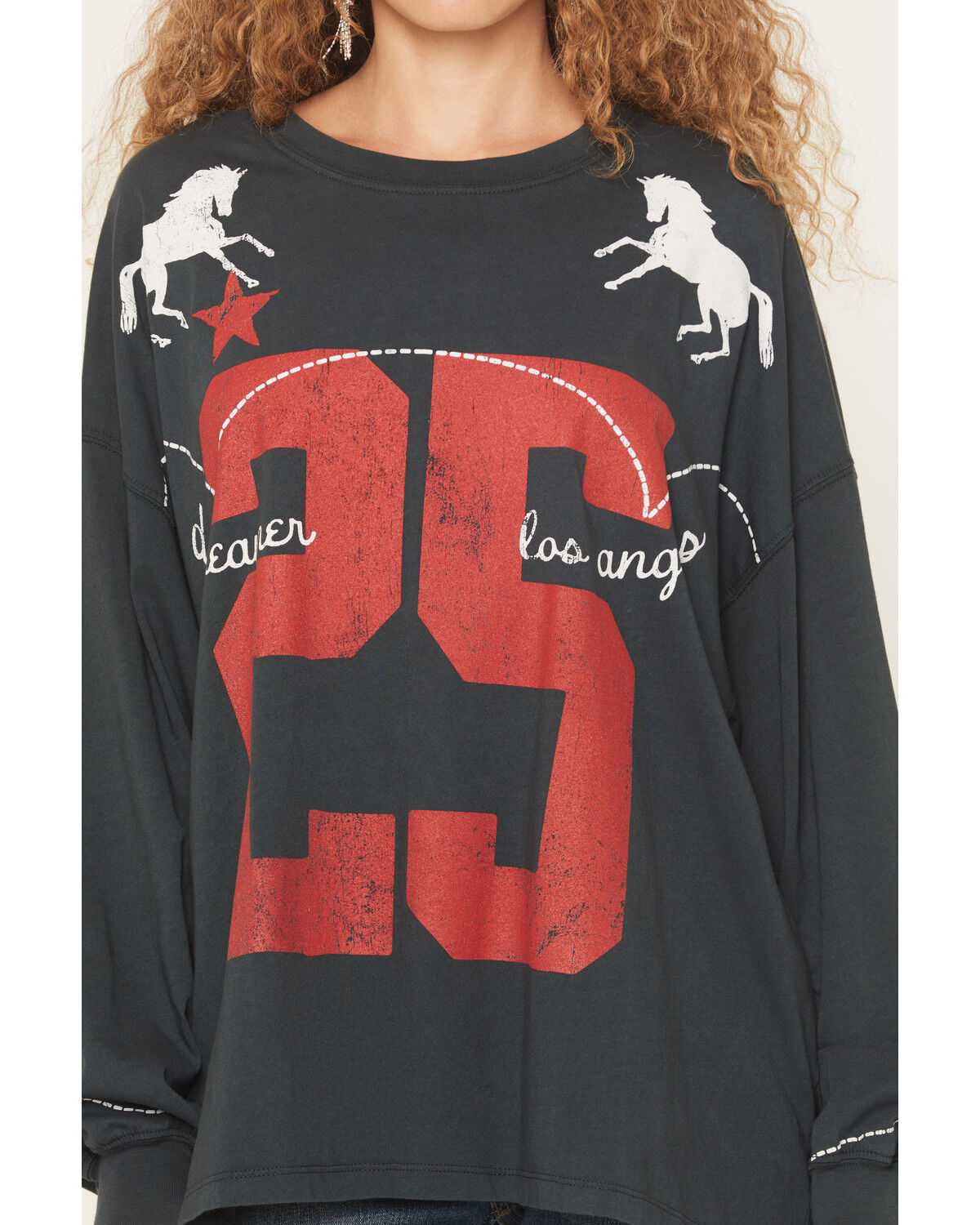 Image #3 - Day Dreamer Women's 25 Long Sleeve Graphic Tee, Black, hi-res