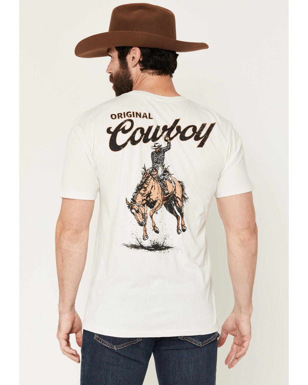 Image #1 - Cody James Men's Original Cowboy Short Sleeve Graphic T-Shirt, Natural, hi-res
