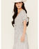 Image #2 - Stetson Women's Herringbone Midi Dress, White, hi-res