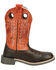 Image #2 - Smoky Mountain Little Boys' Dusty Western Boots - Broad Square Toe, Chocolate, hi-res