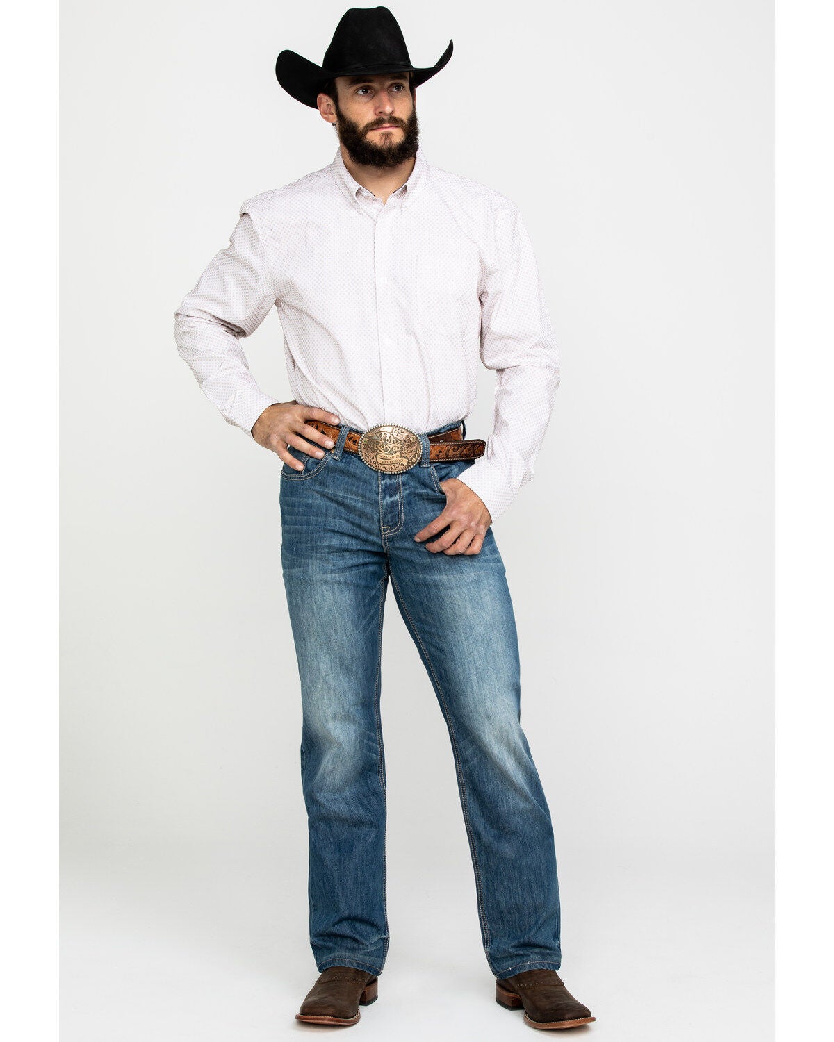Image #6 - Cody James Core Men's Dolores Check Plaid Long Sleeve Western Shirt, , hi-res