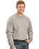 Image #1 - Ariat Men's Knit Fire Resistant Work Crew Long Sleeve, Silver, hi-res