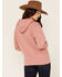 Image #3 - Ariat Women's Velvet Logo Hoodie , Rose, hi-res