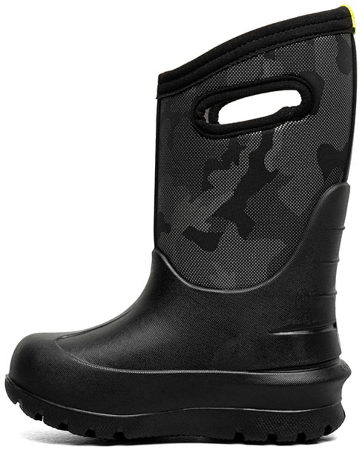 Image #3 - Bogs Boys' Neo Classic Camo Waterproof Boots - Round Toe, Black, hi-res