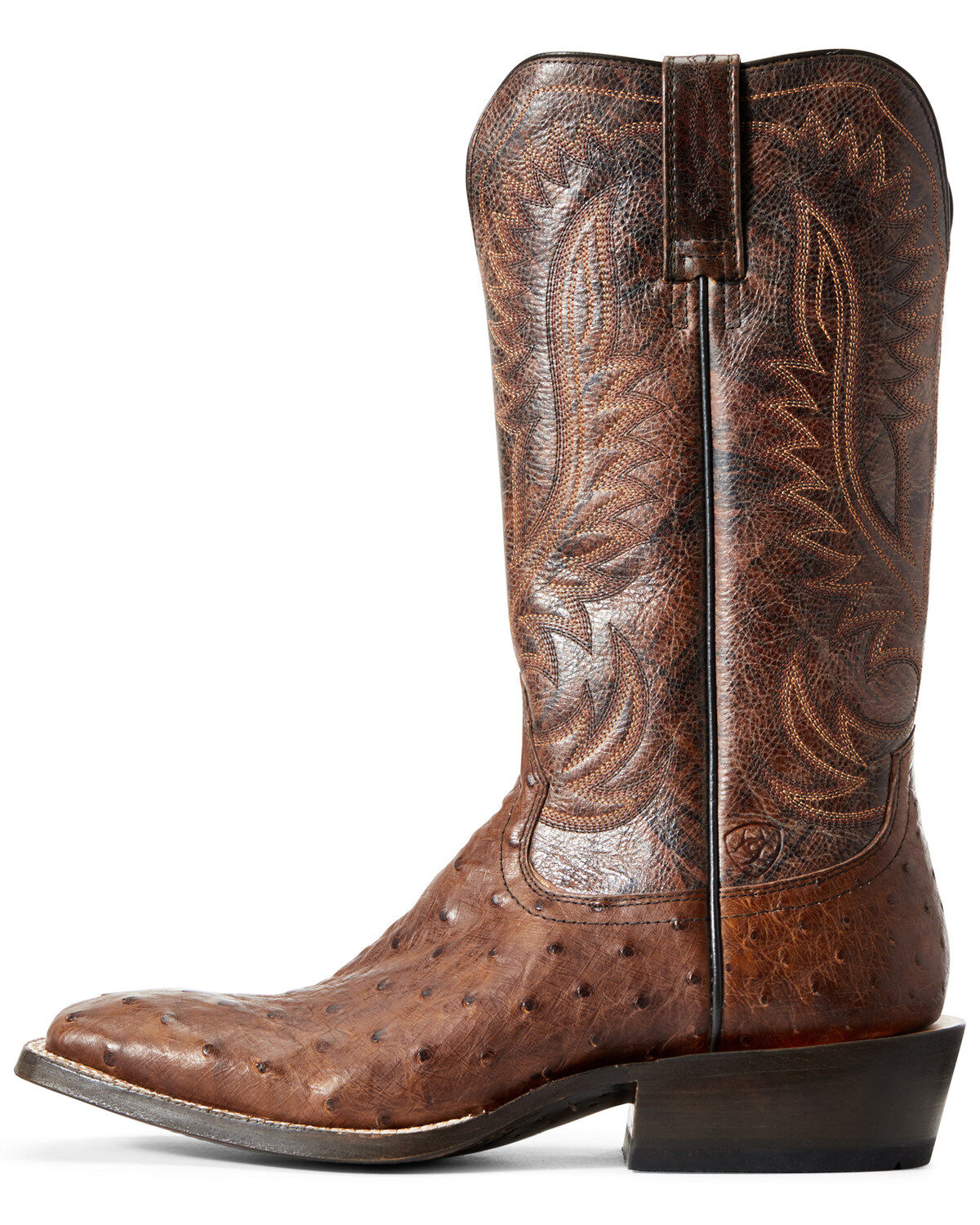ariat ostrich boots square toe