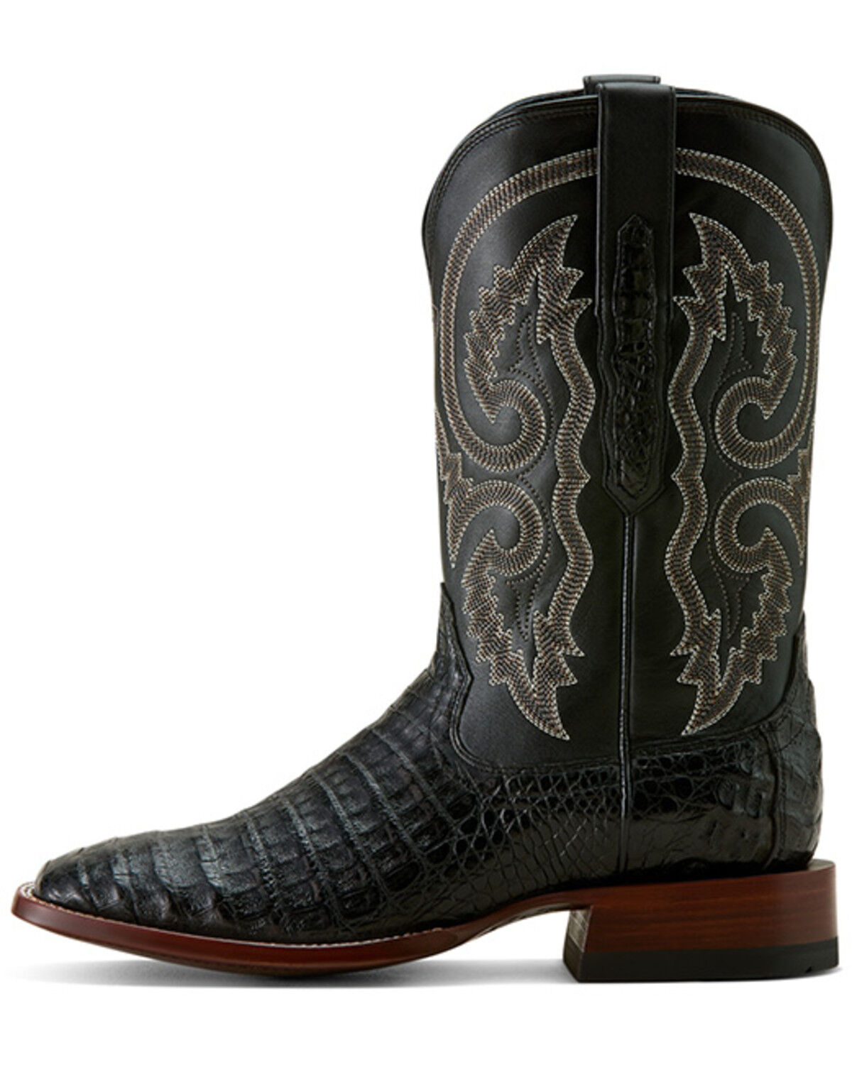 Ariat Men's Classic Callen Exotic Caiman Western Boots - Broad Square Toe