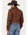 Image #4 - Kimes Ranch Men's Linville Long Sleeve Button-Down Performance Western Shirt, Brown, hi-res
