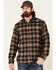 Image #1 - North River Men's Performance Large Plaid Print Long Sleeve Button Down Western Shirt, Brown, hi-res