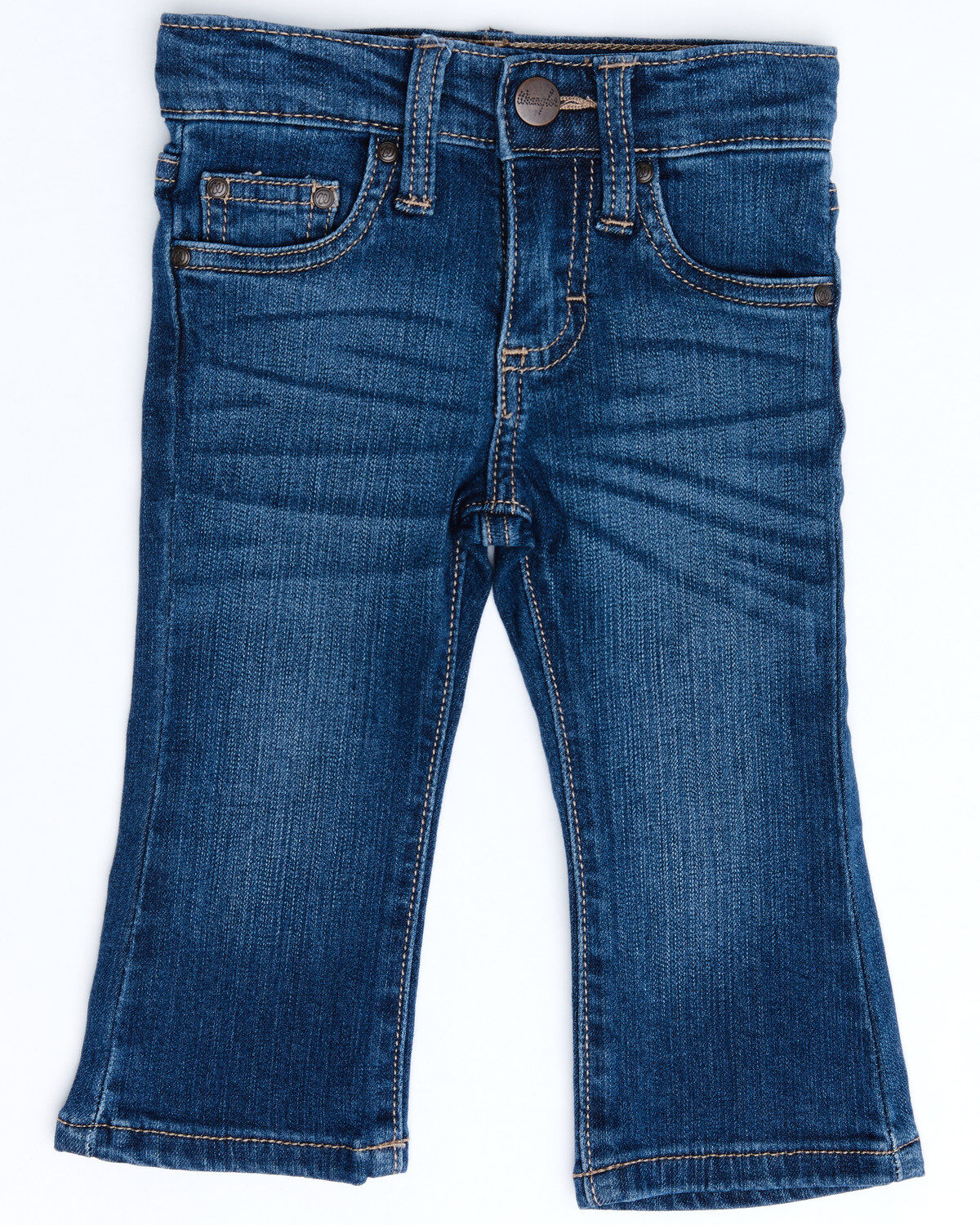 Image #3 - Wrangler Toddler Girls' Western 5 Pocket Skinny Jeans, Blue, hi-res