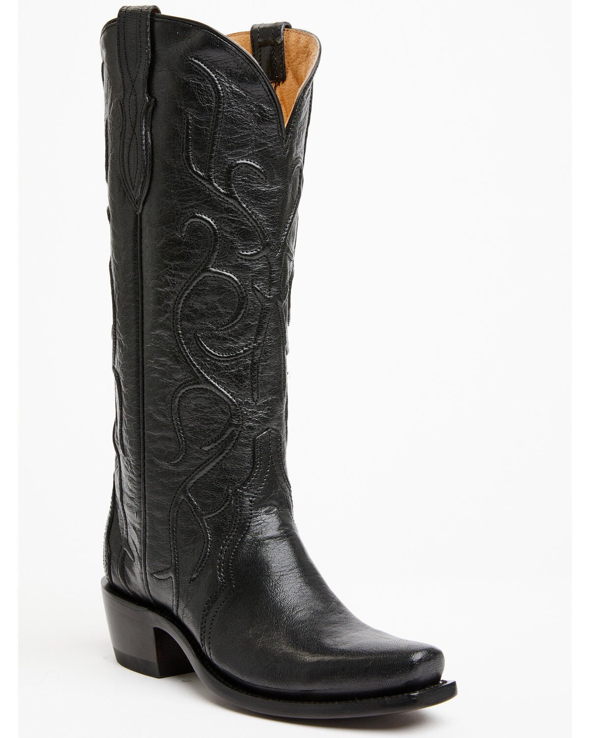 Lucchese Women's Patsy Western Boots - Square Toe, Black, hi-res