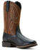 Image #1 - Ariat Men's Stratten Performance Western Boots - Broad Square Toe, Black, hi-res