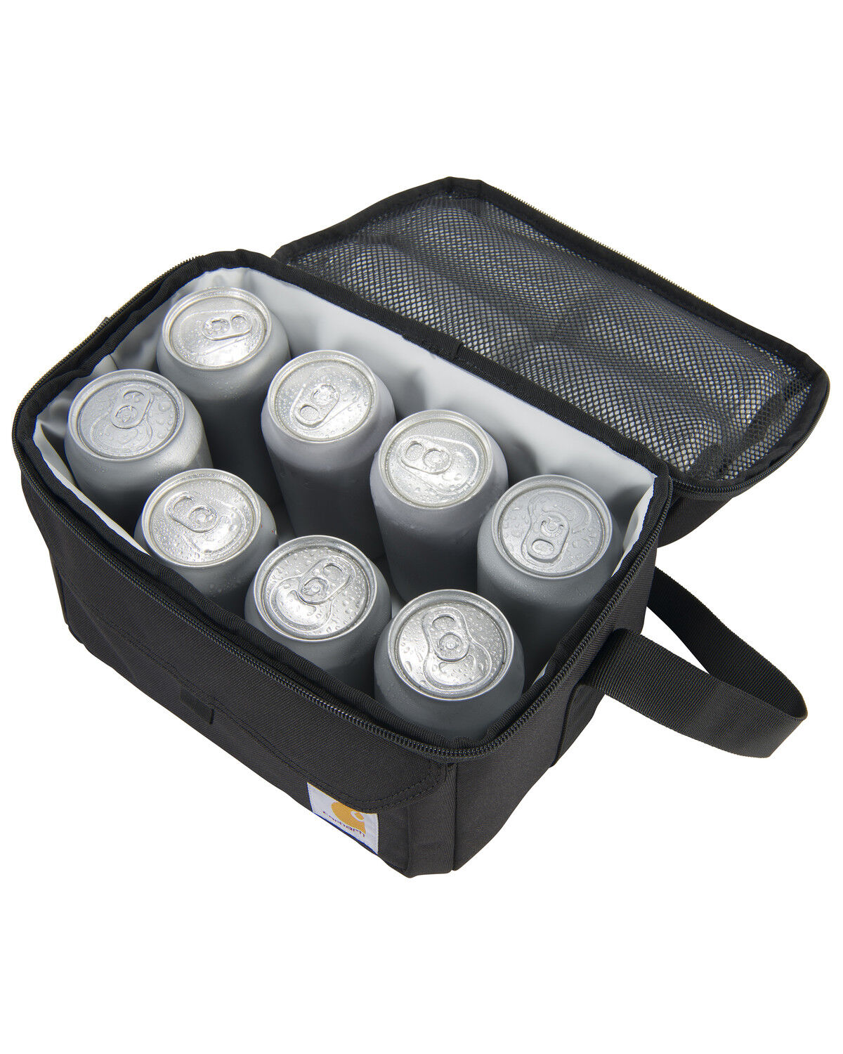Image #3 - Carhartt Insulated 12 Can Two Compartment Lunch Cooler, Black, hi-res