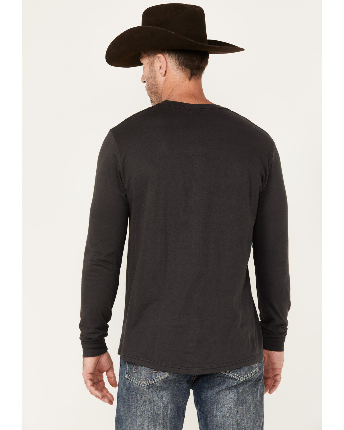 Image #4 - Ariat Men's Boot Barn Exclusive Americana Logo Long Sleeve Graphic T-Shirt, Black, hi-res