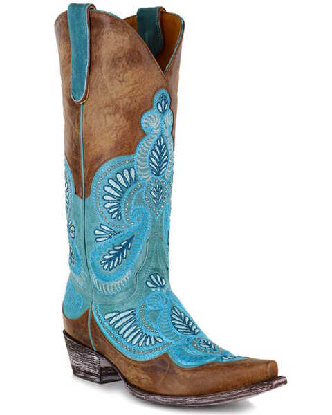 Image #1 - Old Gringo Women's Boot Barn Exclusive Bell Embroidered Western Boots - Snip Toe, , hi-res