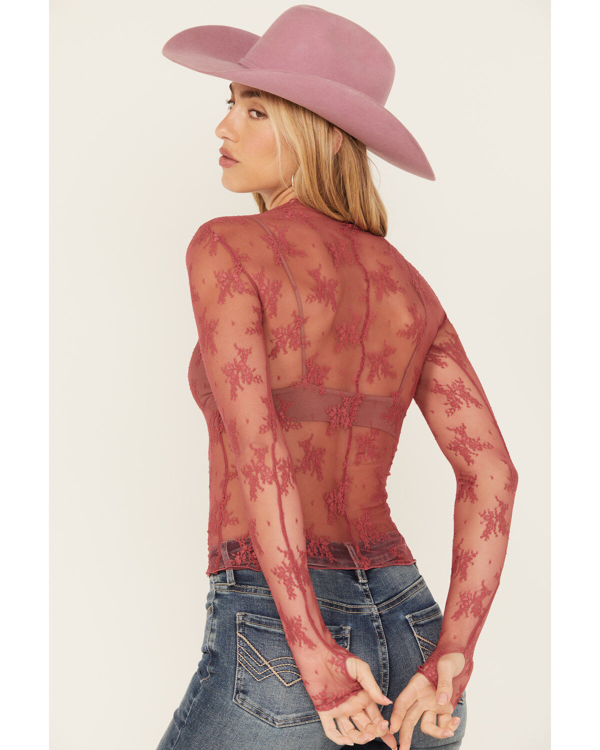 Image #4 - Free People Women's Lady Lux Layering Top, Rose, hi-res