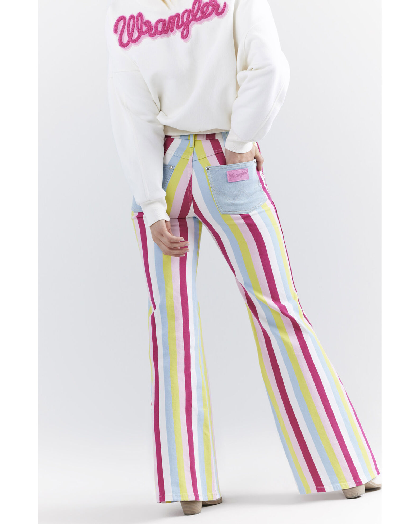 Wrangler striped jeans hot sale