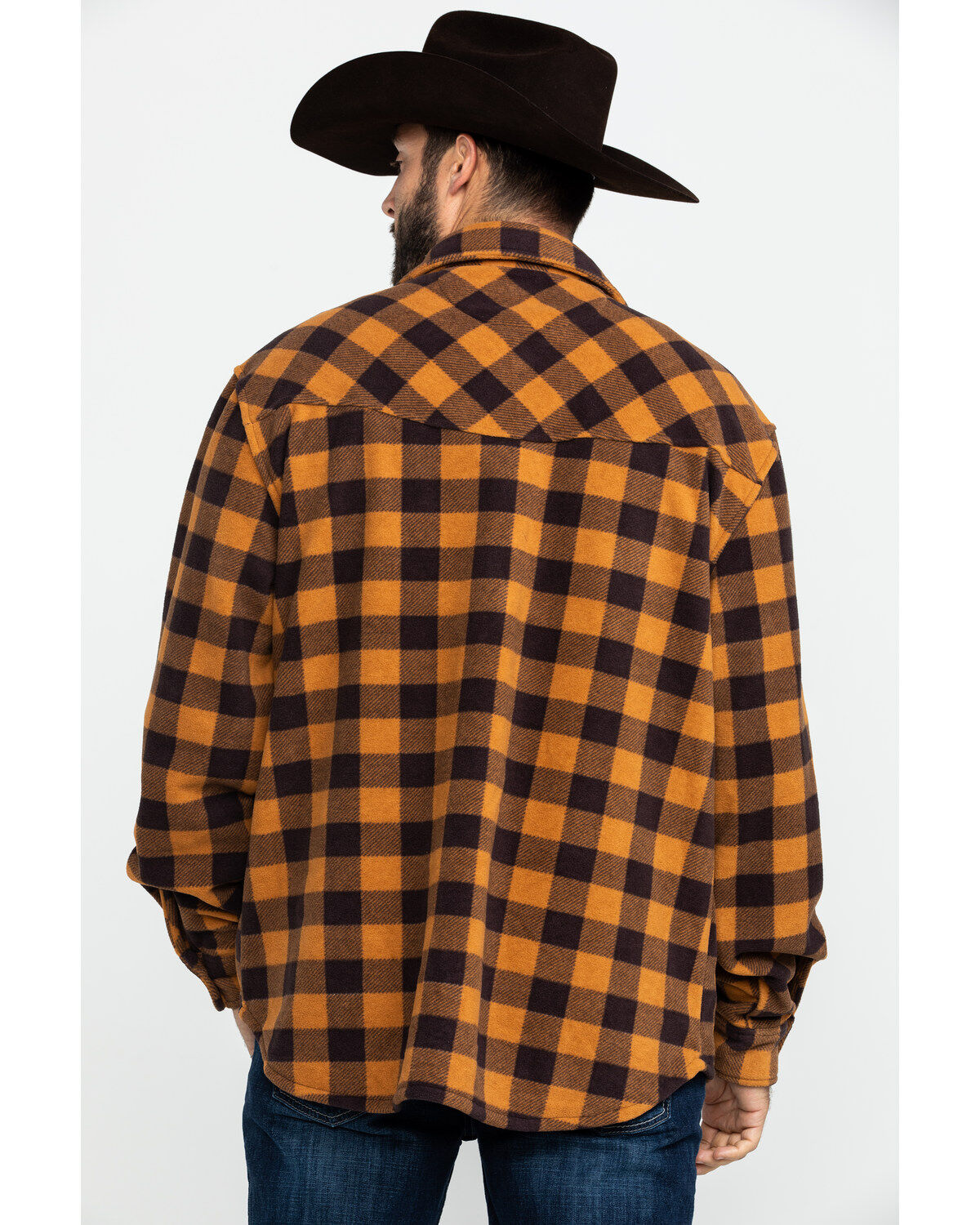 Image #2 - Outback Trading Co. Men's Big Flannel Shirt, Brown, hi-res