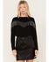 Image #1 - Rock & Roll Denim Women's Chain Fringe Long Sleeve Tee, , hi-res