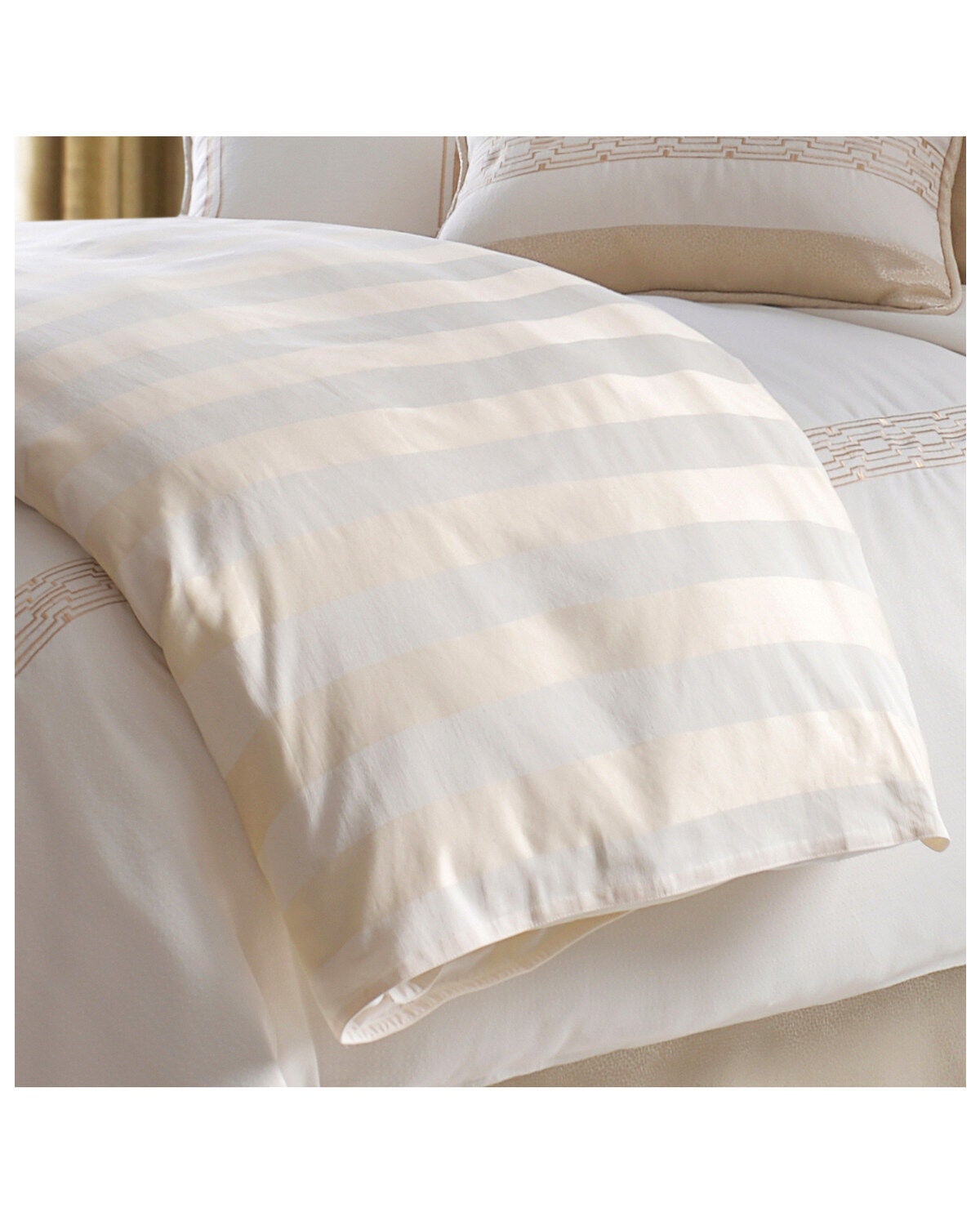 HiEnd Accents Queen Hollywood Duvet, Cream, hi-res