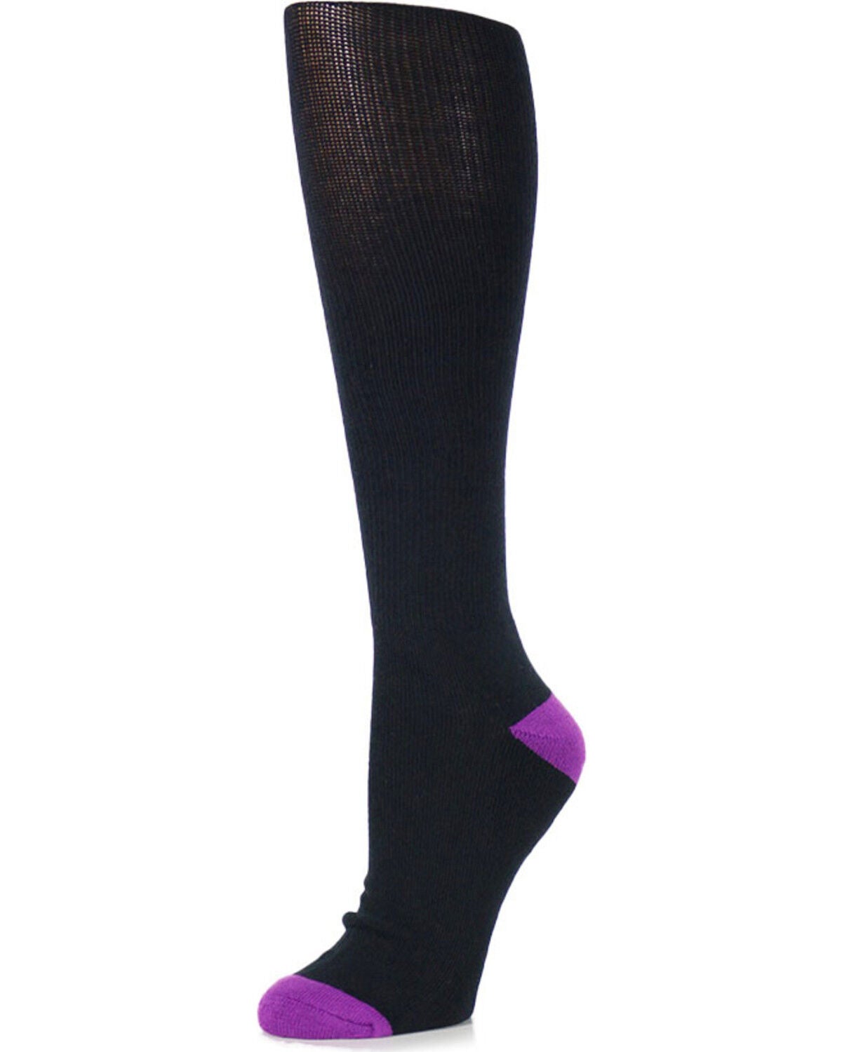 Shyanne&reg; Women's 3 Pair Support Crew Socks, Black, hi-res