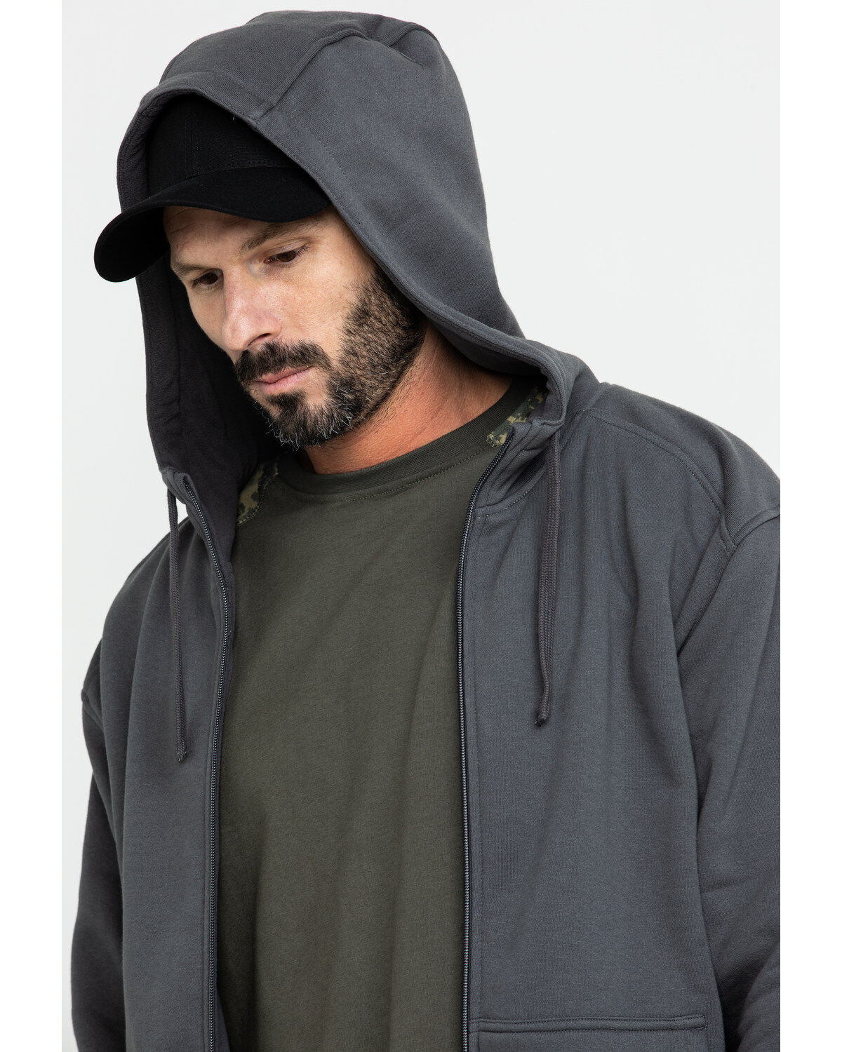 Image #5 - Ariat Men's Rebar All-Weather Full Zip Work Hooded Sweatshirt, , hi-res