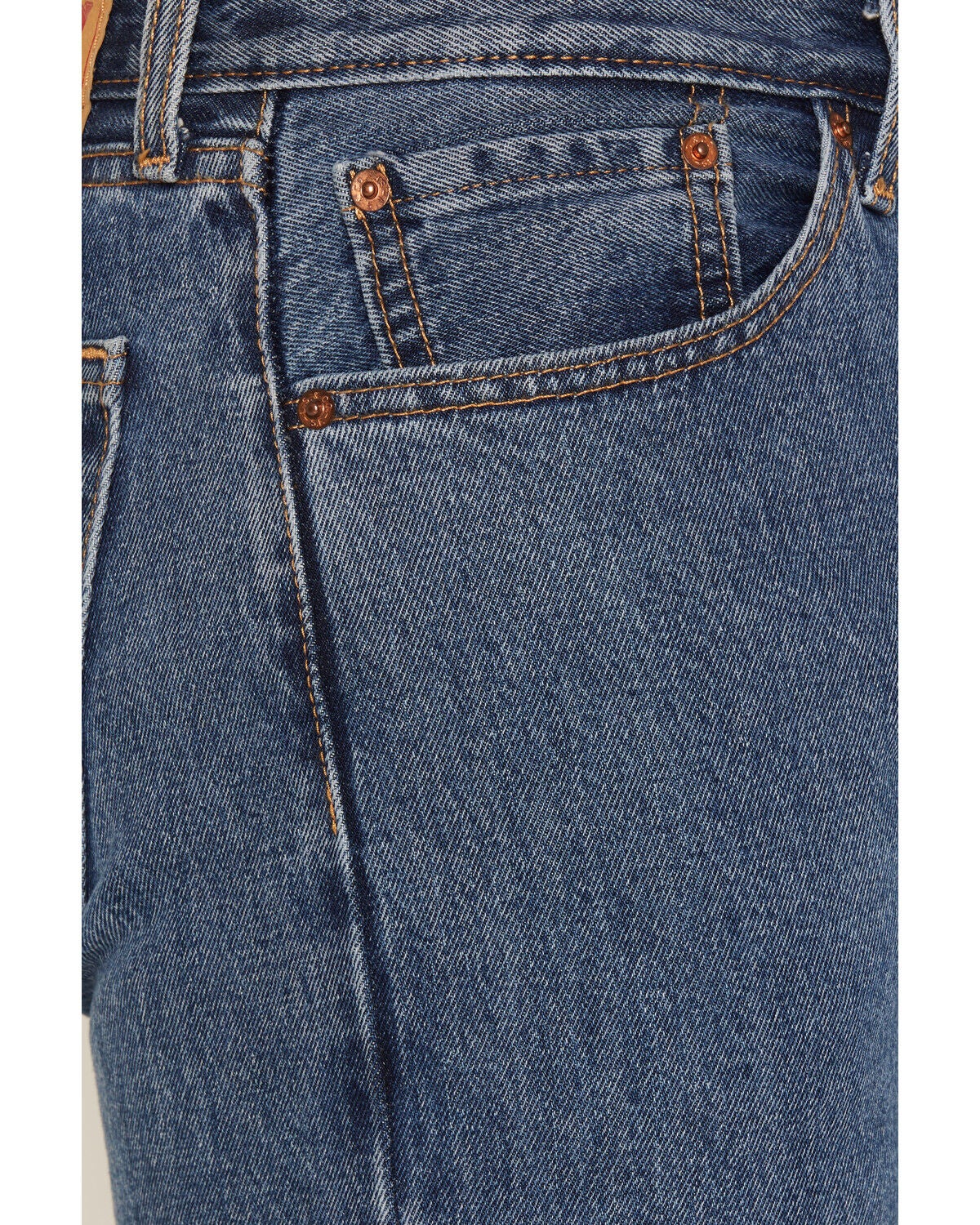 Image #2 - Levi's Men's 505 Prewashed Regular Straight Leg Denim Jeans, Stonewash, hi-res