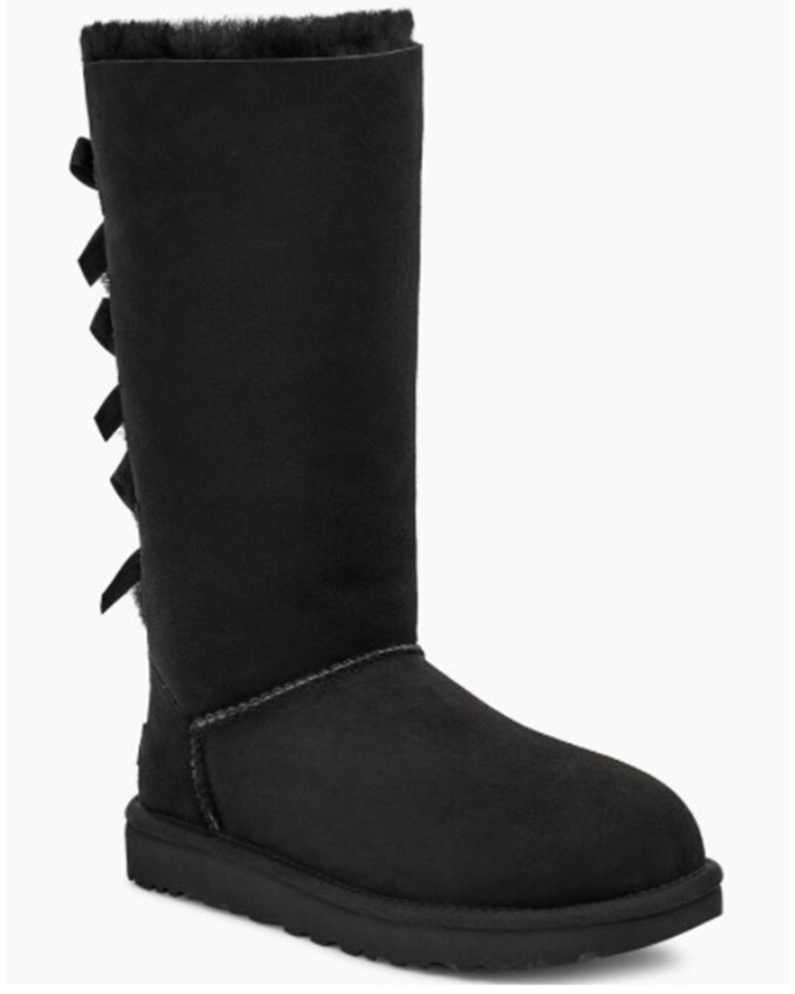 Uggs black boots tall sales