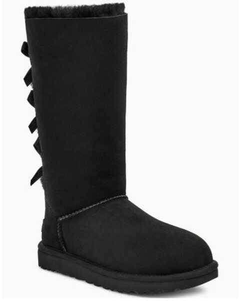 UGG Women's Bailey Bow Tall Boots, Black, hi-res