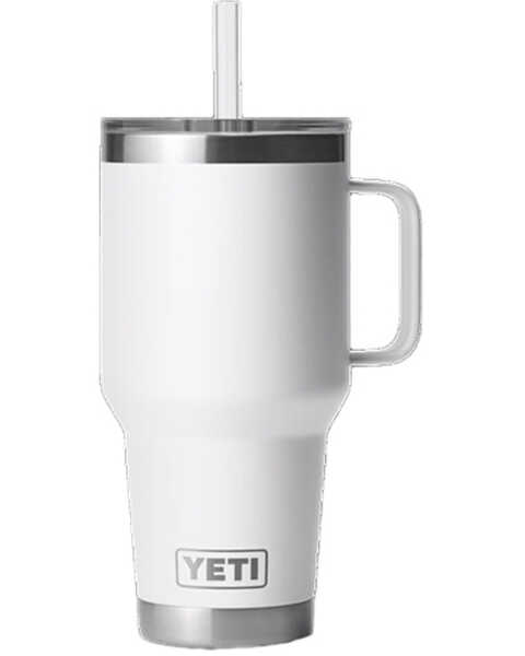 Yeti Rambler® 35oz Mug with Straw Lid , White, hi-res