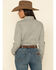 Image #8 - Wrangler Women's Solid Long Sleeve Snap Denim Shirt, Grey, hi-res