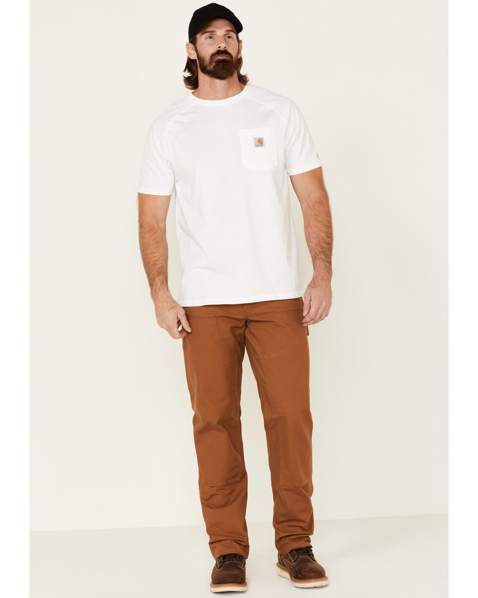 Carhartt Men's Rugged Flex Relaxed Fit Duck Utility Work Pant - Desert